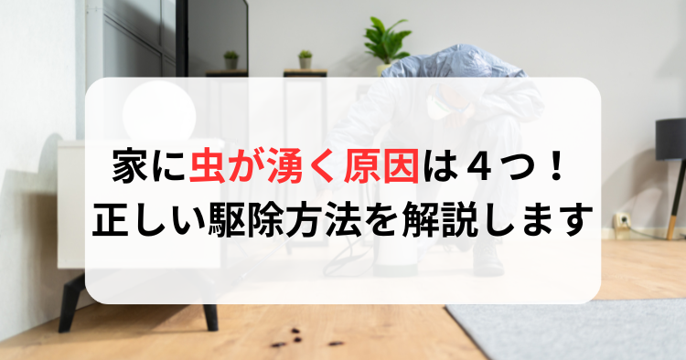 家に虫が湧く原因は４つ！正しい駆除方法を解説します